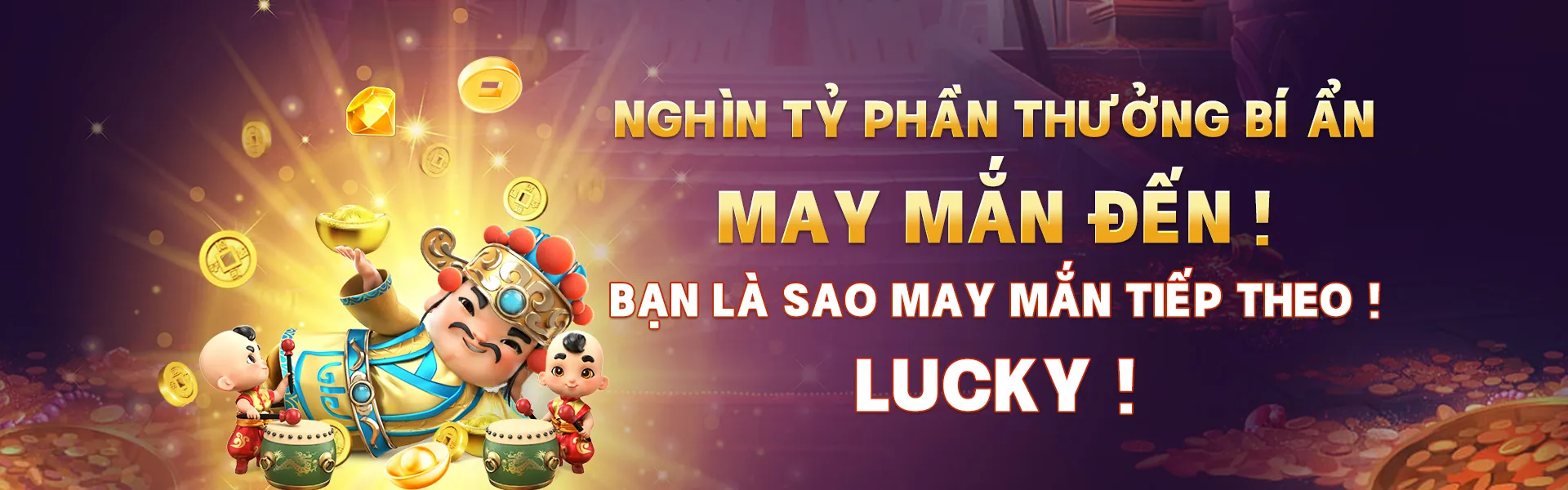 Hình ảnh anh hùng hiển thị người chơi vui vẻ với các biểu tượng tiền thưởng và khuyến mãi